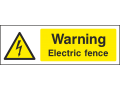 Warning Electric Fence - Landscape